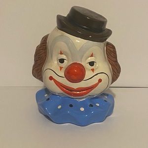 1970’s Vintage Ceramin Clown Head Piggy Bank